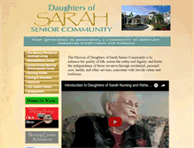 Tablet Screenshot of daughtersofsarah.org